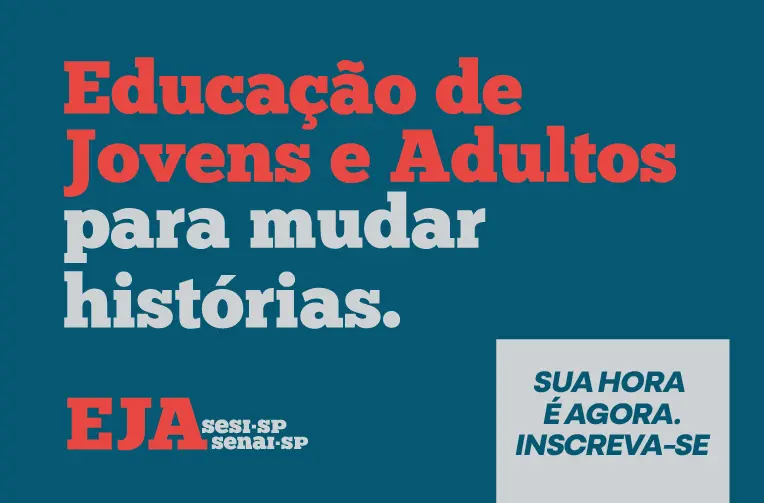 Imagem de divulgação do NOVA EJA e EJA PROFISSIONALIZANTE